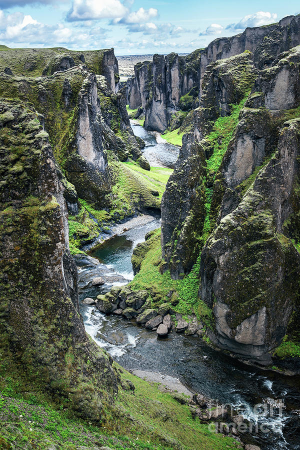 Fjadrargljufur canyon in Iceland Photograph by Delphimages Photo Creations
