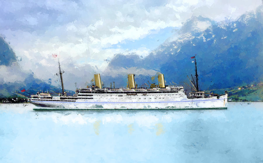 Fjord cruise Digital Art by Geir Rosset