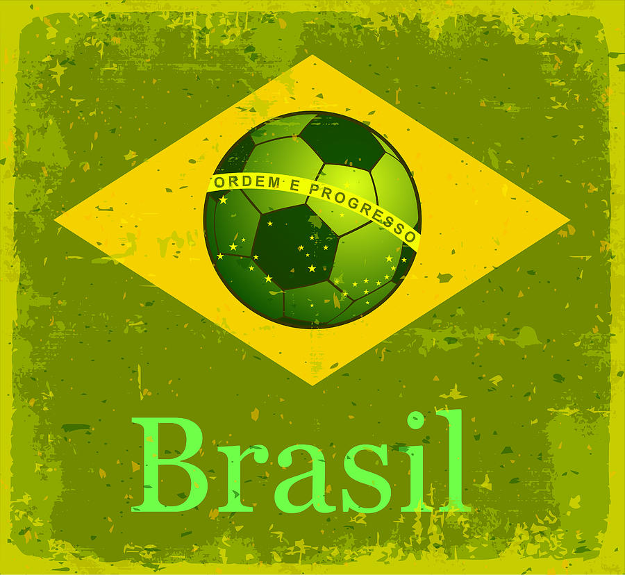 Flag of Brazil. Drawing by Josemarques75