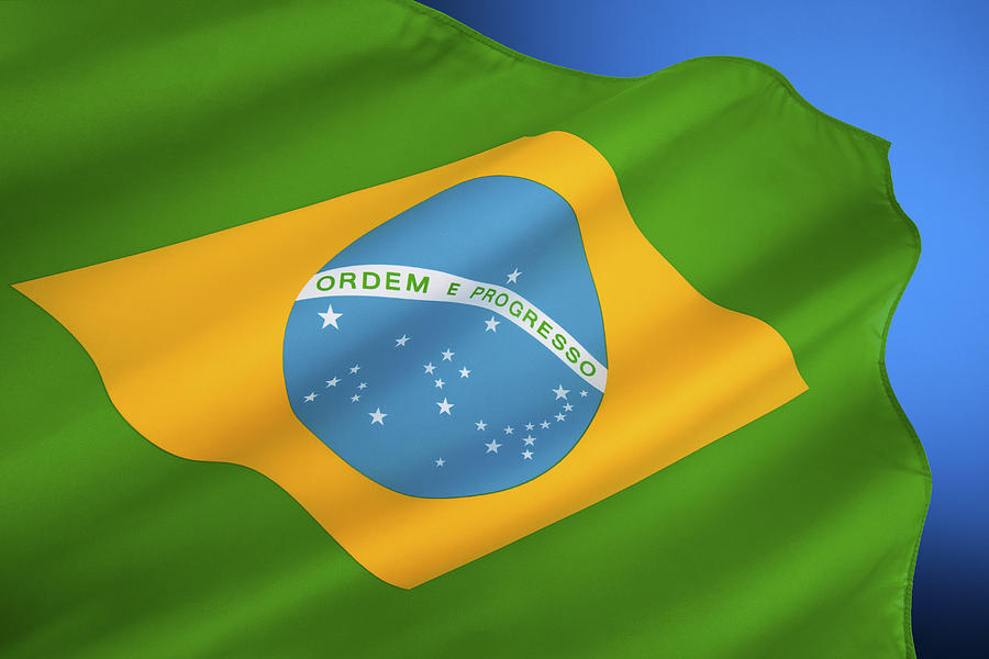 Flag of Brazil Photograph by Steve Allen