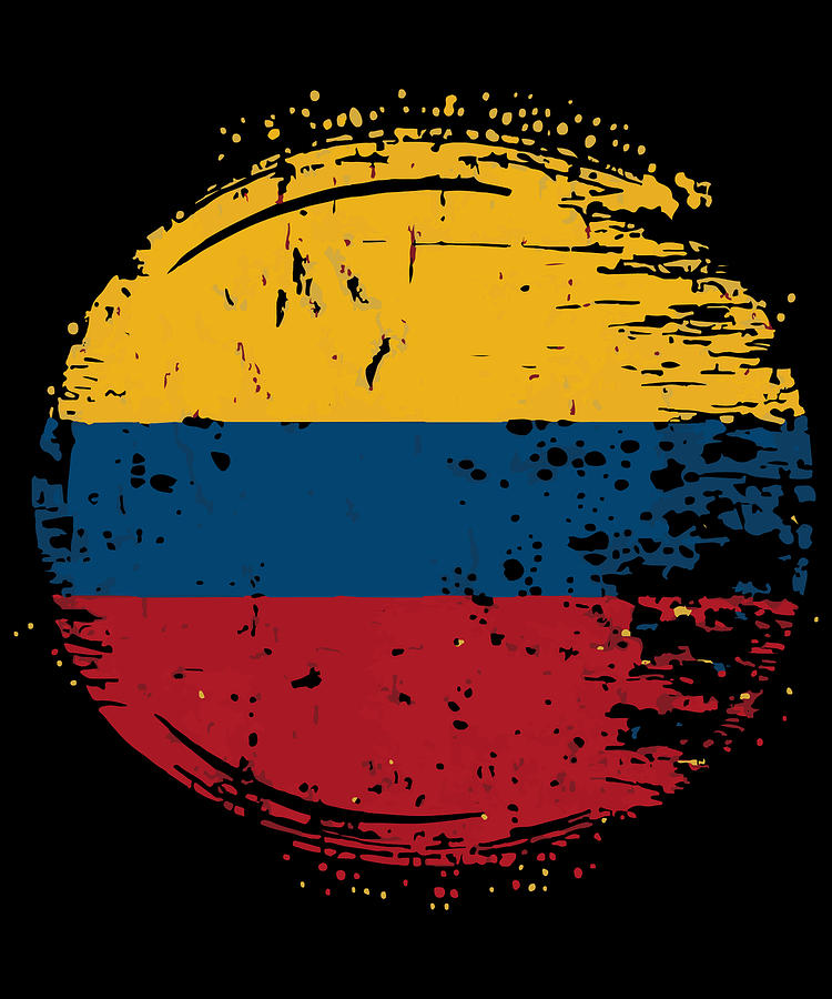 Flag of Colombia Distressed Digital Art by Flippin Sweet Gear