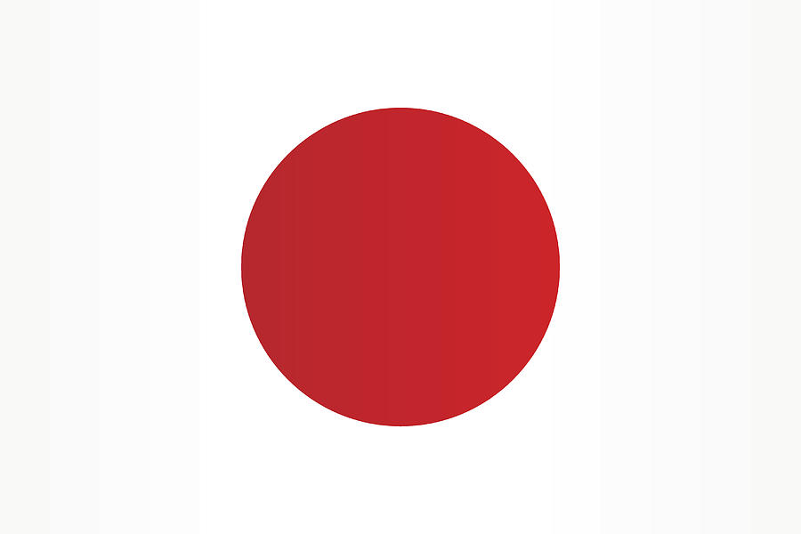 Flag of Japan Drawing by Poligrafistka Flag of Japan Drawing by Poligrafistka