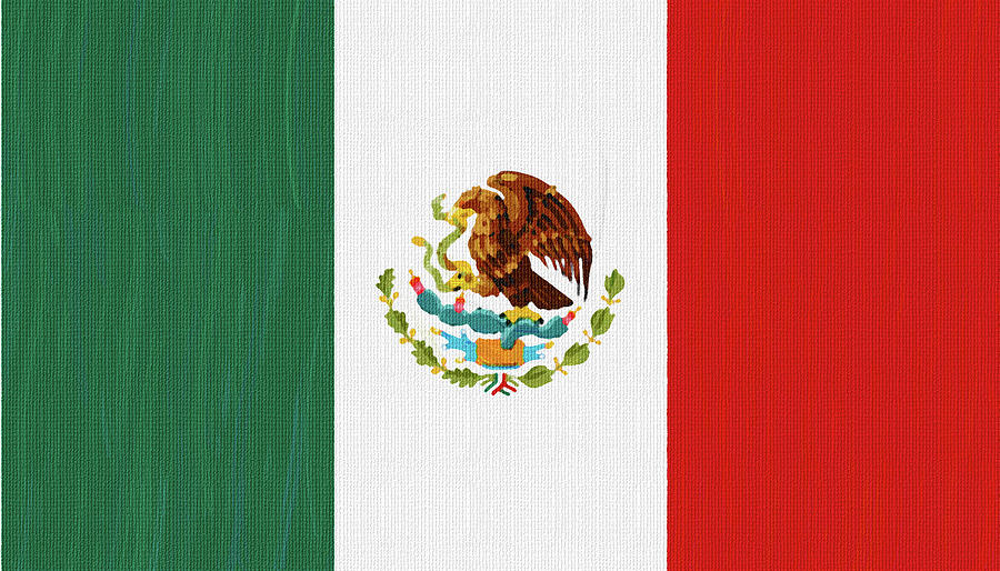 Flag of Mexico , County Flag Painting ca 2020 by Ahmet Asar Digital Art ...