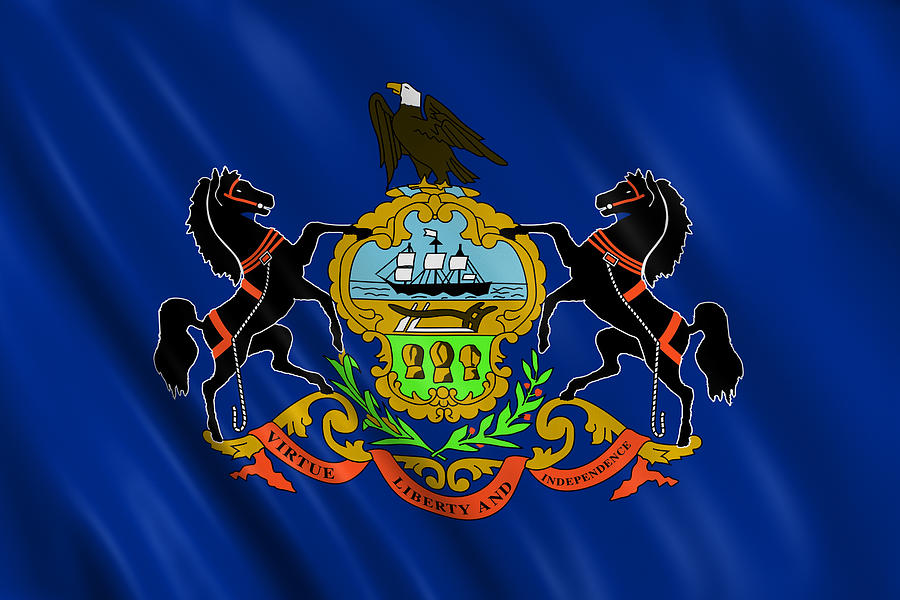 Flag Of Pennsylvania Photograph by Visual7