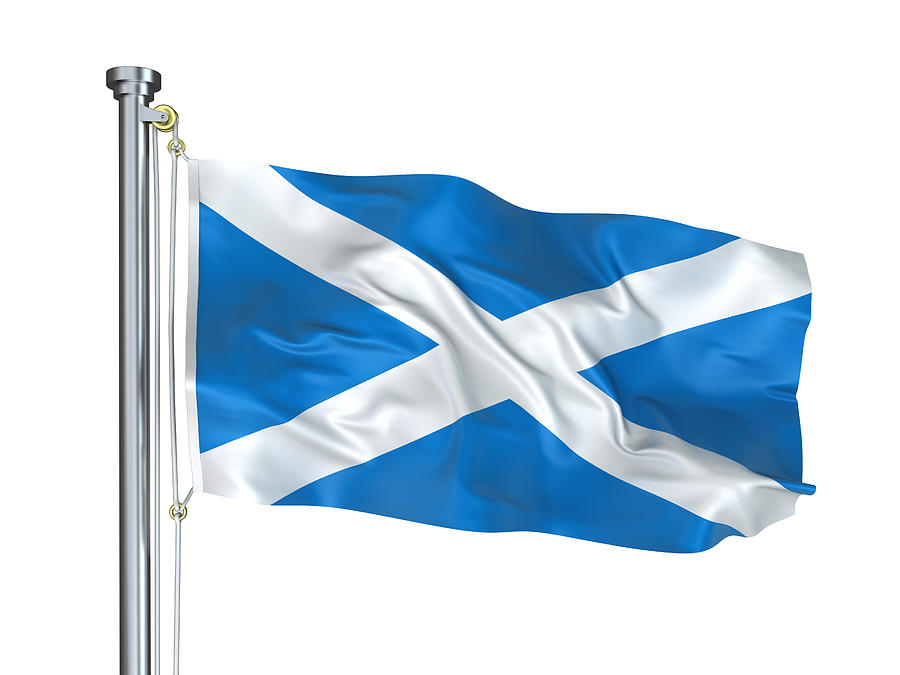 Flag of Scotland Photograph by CGinspiration