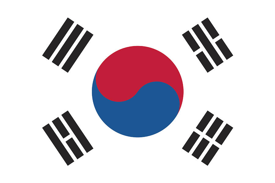 Flag of South Korea Drawing by Liangpv