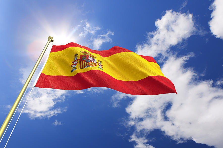 Flag of Spain Photograph by Kutay Tanir