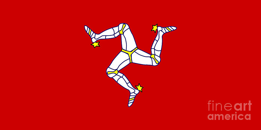 Flag Of The Isle Of Man Digital Art by Bigalbaloo Stock - Fine Art America