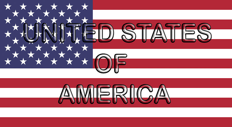 Flag of the United States of America Digital Art by Roy Pedersen