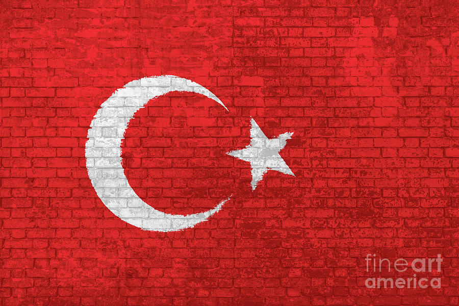 Flag of Turkey Wall Photograph by Benny Marty