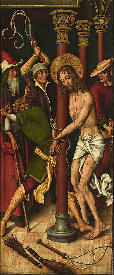 Flagellation of Christ  Painting by Sigmund Holbein