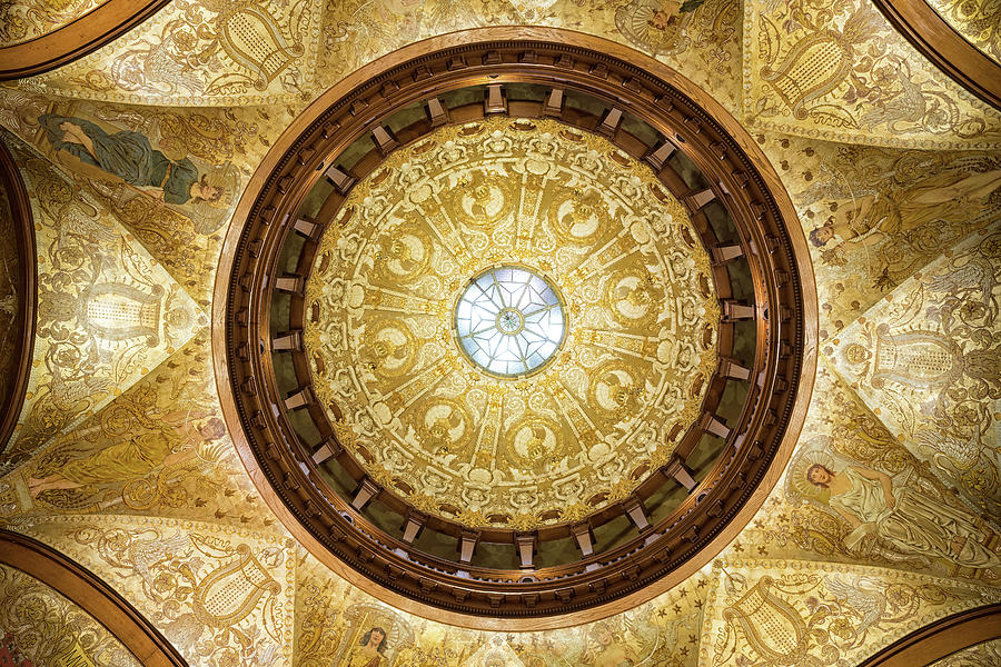 Flagler College Rotunda Dome, St. Augustine, Florida Photograph by Dawna Moore Photography