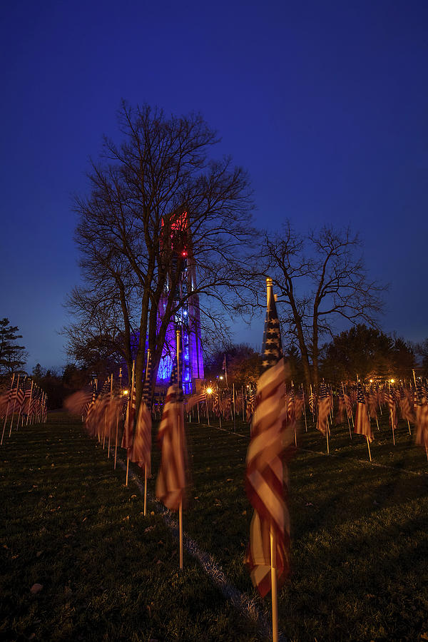 Naperville Photograph - Flags by Andrew Soundarajan
