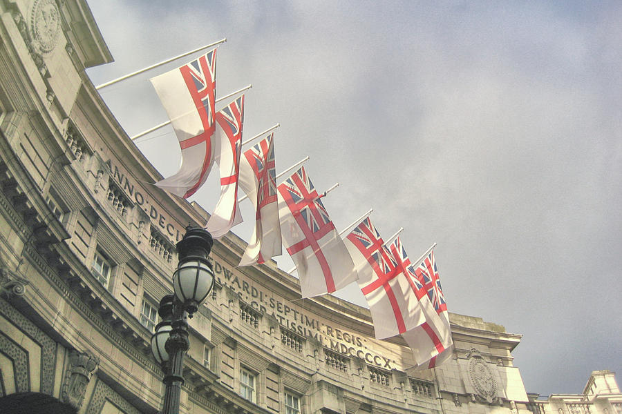 Flag Photograph - Flags Of London by Jamart Photography
