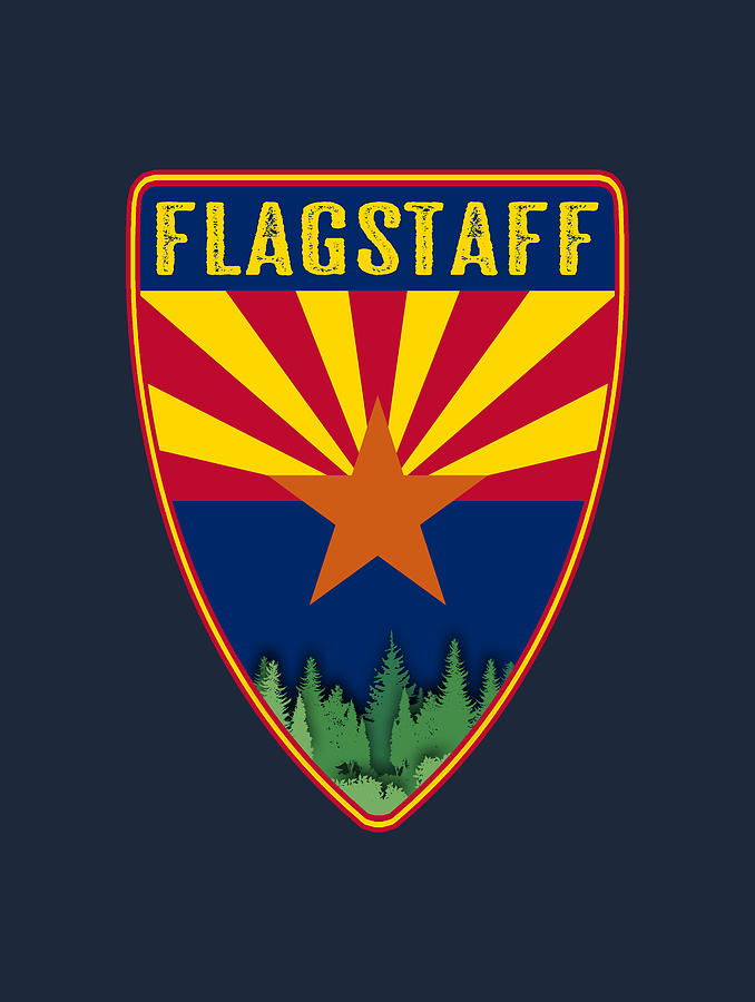 Flagstaff Arizona Shield Digital Art
