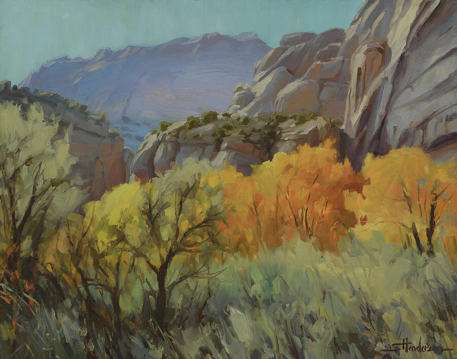Flamboyant Utah Painting by Steve Henderson Flamboyant Utah Painting by Steve Henderson