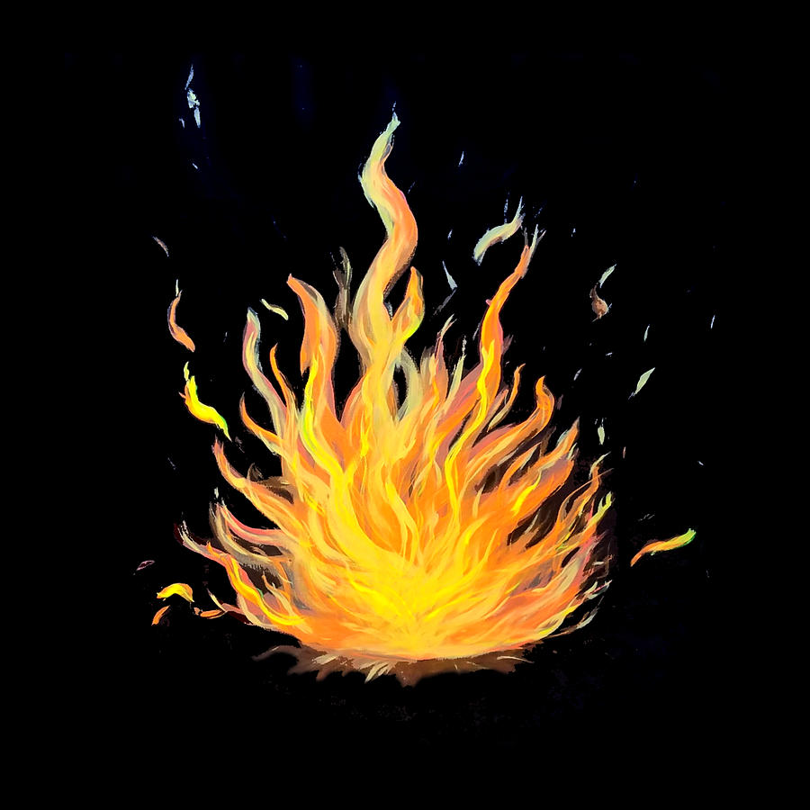 Flame Painting by Andy White - Fine Art America