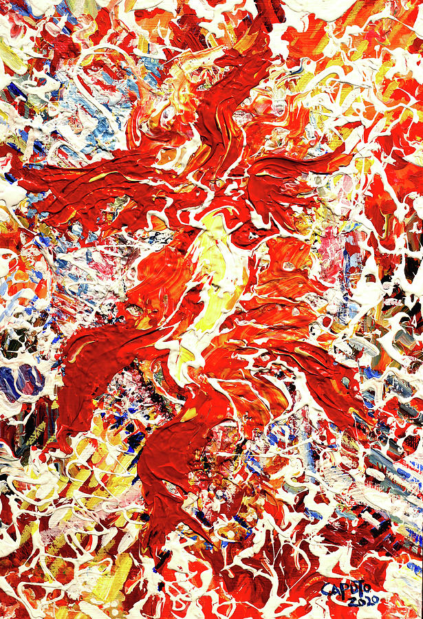 Flame Dance Painting by Giovanni Caputo