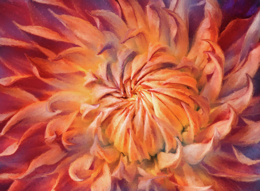 Flowers Still Life Painting - Flame by Jacky Gerritsen