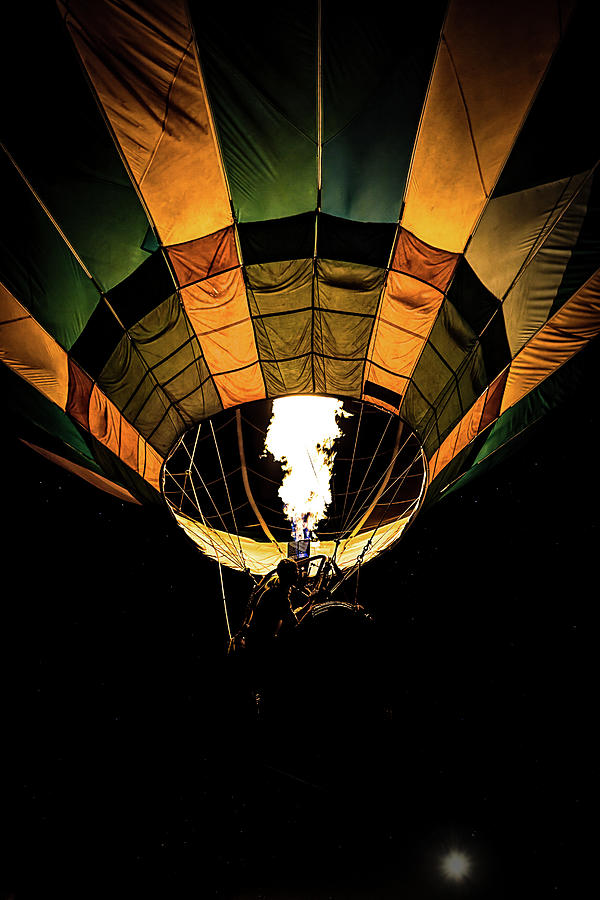 Flame On Hot Air Balloon Photograph by Bob Orsillo