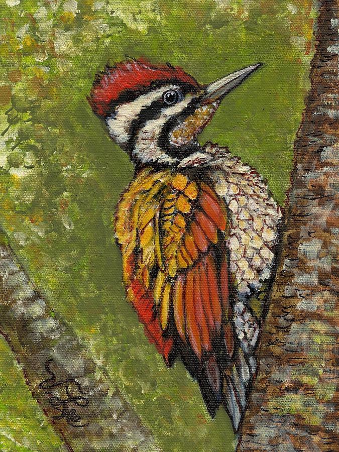 Flameback of India Painting by VLee Watson