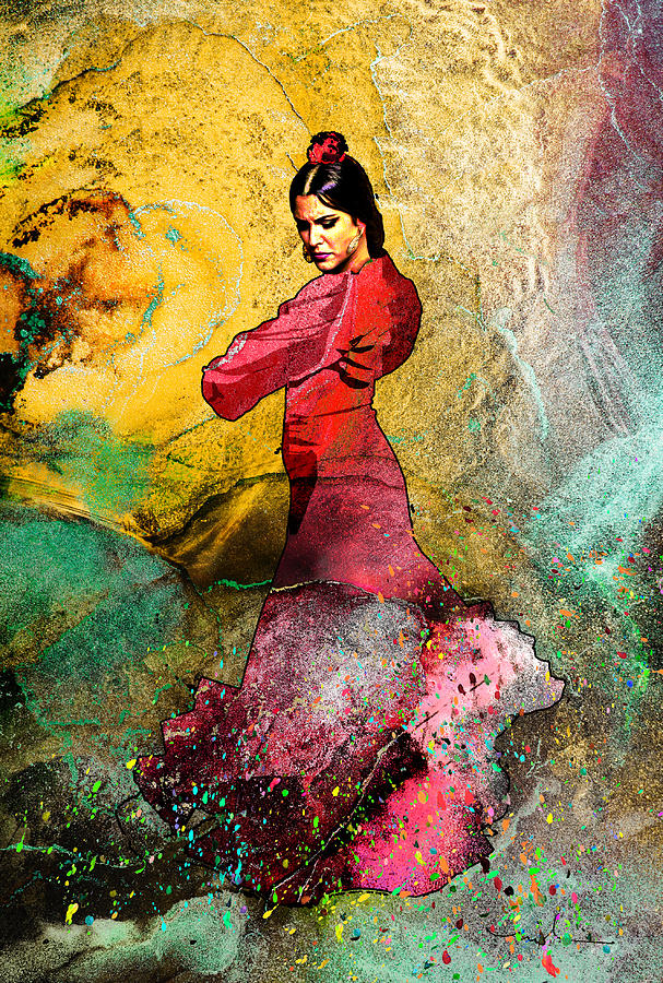 Flamenco Artistically Yours 02 Painting by Miki De Goodaboom