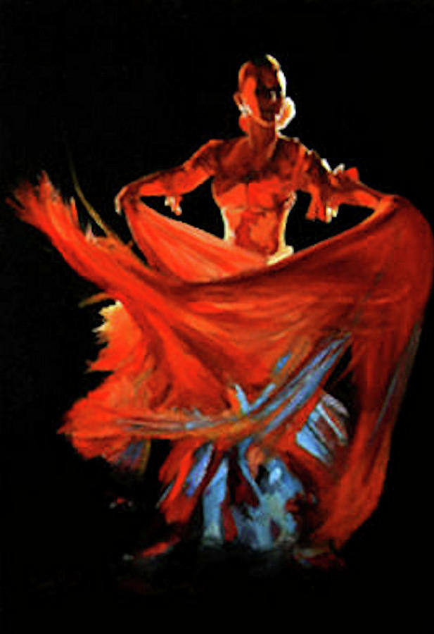 Flamenco Painting by Barry BLAKE