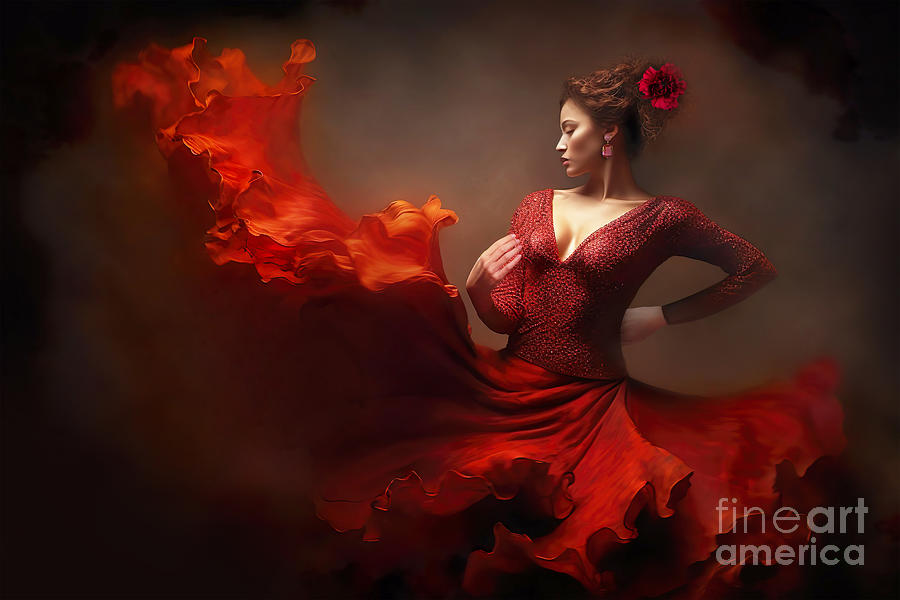 Flamenco Dancer Digital Art by Mark Ashkenazi - Pixels