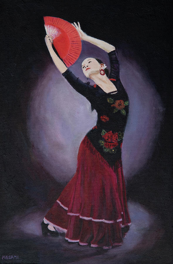 Flamenco Dancer Painting by Masami IIDA