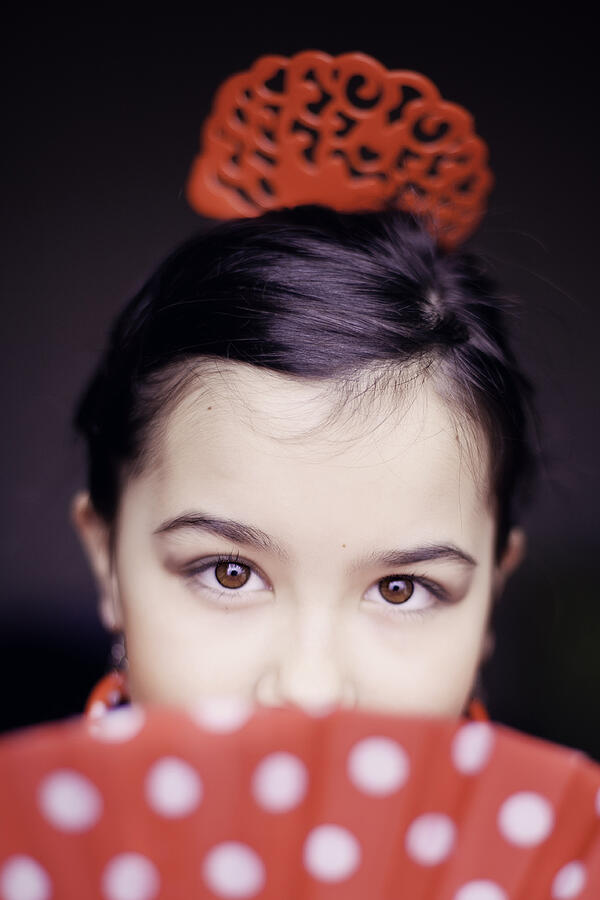 Flamenco girl portrait Photograph by Carol Yepes