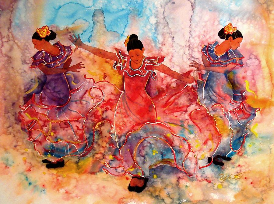 Flamenco Painting - Flamenco by John YATO