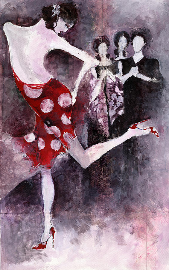 Flamenco  Painting by Maya Manolova