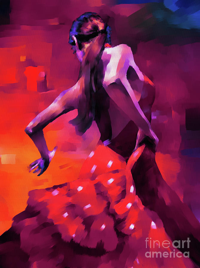 Flamenco one 34w Painting by Gull G