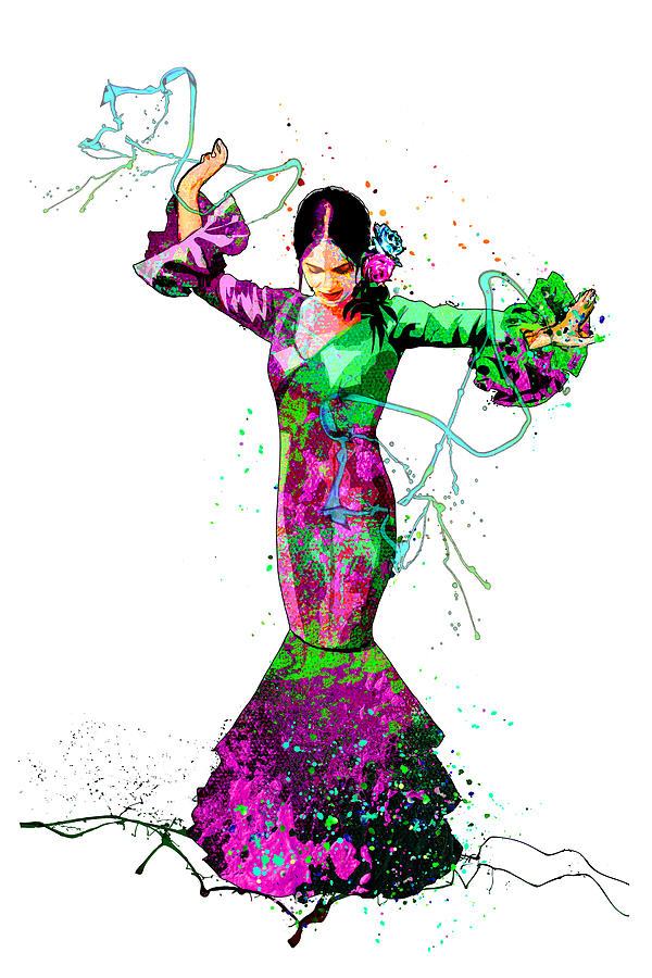 Flamenco Passion 01 Mixed Media by Miki De Goodaboom