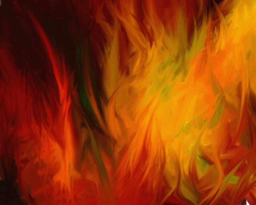 Flames Digital Art by Alicia Bair - Fine Art America