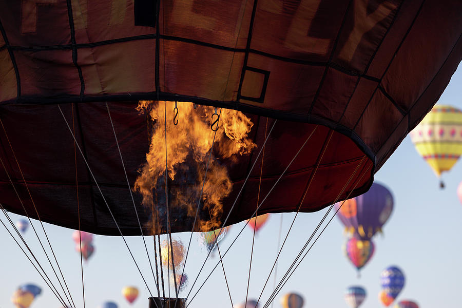 Flames and Balloons Photograph by Deborah Penland