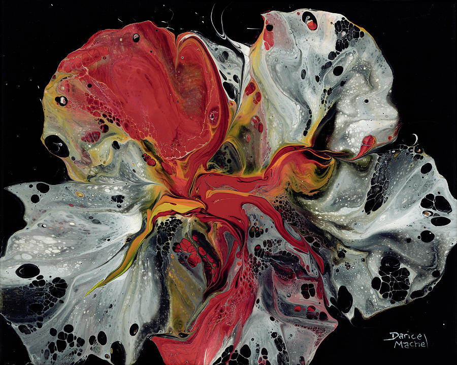 Flaming Flower Painting by Darice Machel McGuire