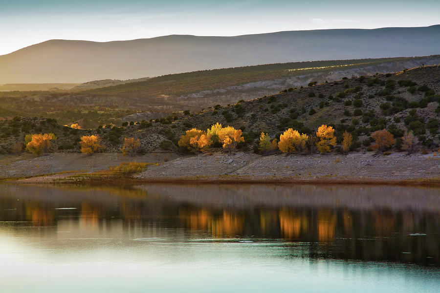 Flaming Gorge at golden light Photograph by Tatiana Travelways