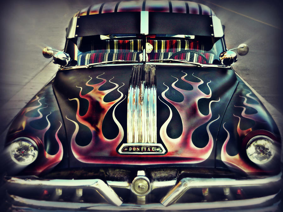 Flaming Pontiac Photograph by Cyryn Fyrcyd