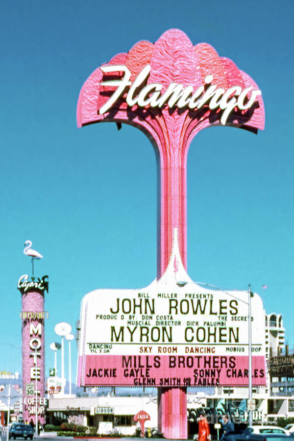 Las Vegas Photograph - Flamingo Casino Sign in the Afternoon by Aloha Art