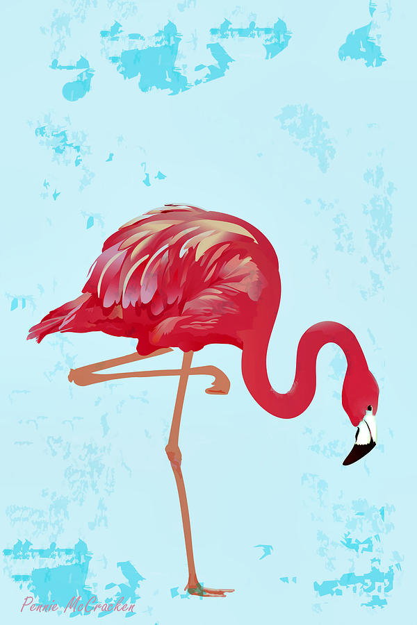 Flamingo Digital Art by Pennie McCracken