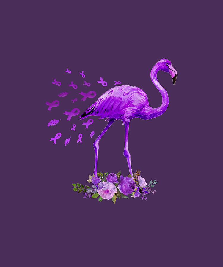 purple flamingos