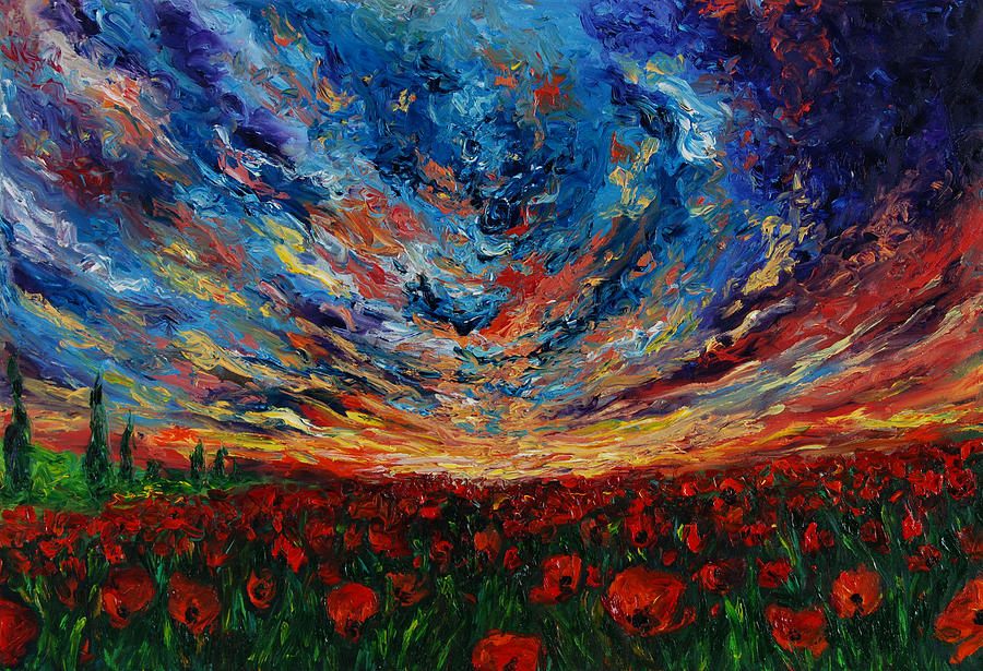 Flanders fields Painting by Hafsa Idrees