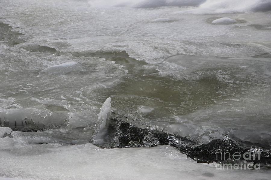 Flash Frozen River Design Photograph by Sandra Huston