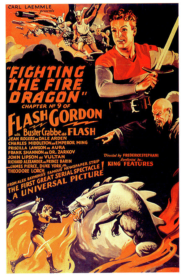 Vintage Mixed Media - Flash Gordon Conquers the Universe movie poster 1940 by Movie World Posters