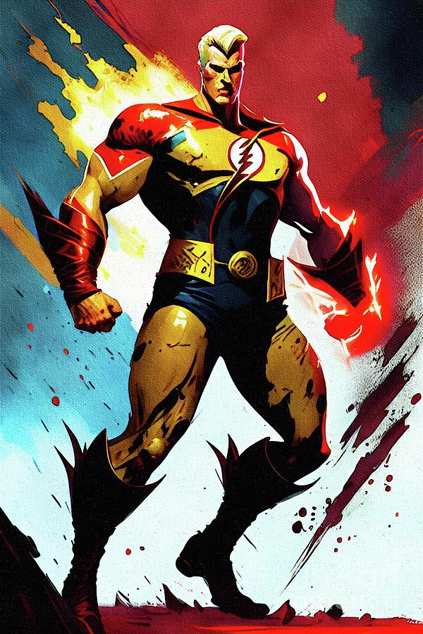 Flash Gordon, Superhero Painting by John Springfield - Fine Art America