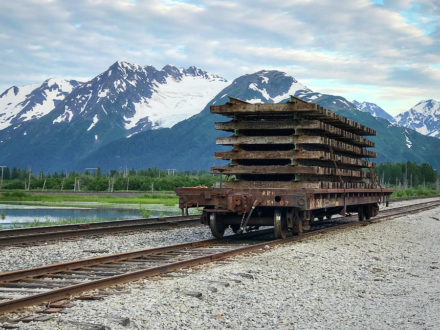 Flat rail car Photograph by Ed Stokes | Fine Art America