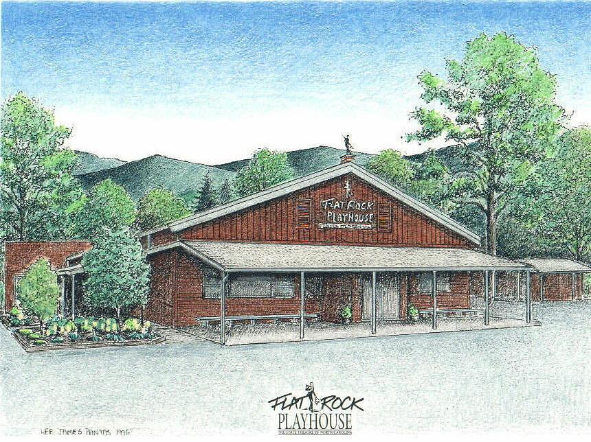Flat Rock Playhouse Drawing by Lee Pantas Flat Rock Playhouse Drawing by Lee Pantas