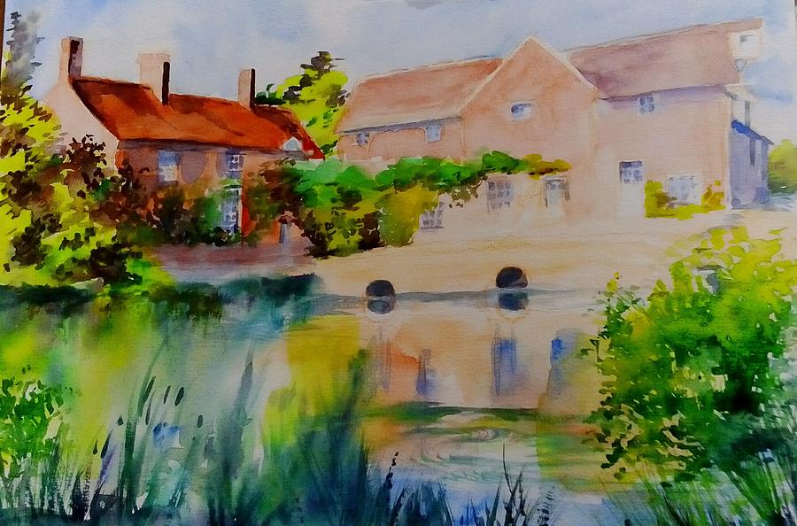 Flatford Mill Painting by Angelina Whittaker Cook