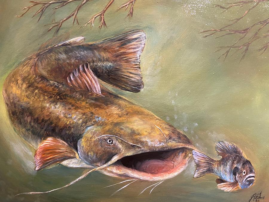 Flathead Catfish Painting By Jorah Mitchell - Fine Art America